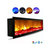 Esha Home Elektrikli Dekoratif Yapay Şömine Bluetooht Sabit Çıtırtı 180x35x18 Cm