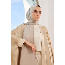 Melodi Scarf Kadın Tesettür Medine İpeği Şal Bej BEj