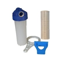 Daire Girişi Su Arıtma Filtre Kabı 10 Inch . 3/4 Inch In Out Bağl