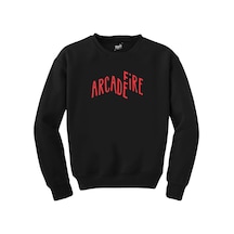 Arcade Fire Siyah Unisex Sweatshirt Siyah