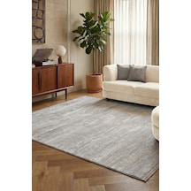 Badelya Home Gri Krem Modern Doğal Taban Saçaklı Özel Ölçü Salon Koridor Mutfak Çocuk Oturma Odası Halısı Yolluk Açık Gri-krem