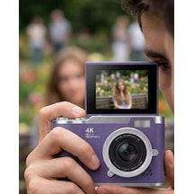 4k Kompakt Kamera 48 Mp Autofocus Flash Özellikli Vlog Kamera Mh-hs8987-9435