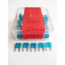 15 Amper Mini Yassı Bıçak Japon Sigorta 100,lü Paket