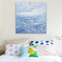 Kabartma Soyut El Yapımı Yağlı Boya Tablo 96x94cm