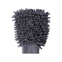 Microlüks Şönil Mikrofiber Oto Yıkama Eldiveni, Gri Renk, 20 X 24 Cm