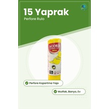 Temizlik Bezi Yaprak Perfore Rulo Sarı Yüzey Silme Mutfak Banyo E Çok Renkli