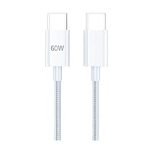 60w Type-c To Type-c Hızlı Şarj Ve Data Kablosu 1m Beyaz Az-b06ab