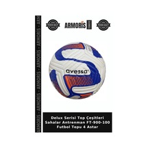 Delux Serisi Top Çeşitleri Sahalar Antrenman Ft-900-100 Futbol Topu 4 Astar Çok Renkli