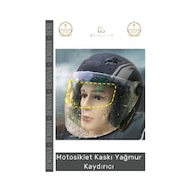 Motosikletkaskı Motosiklet Kaskı Şeffaf Su İtici Anti Sis Koruyucu Film Buhar Önleyici Yağmur Kaydı