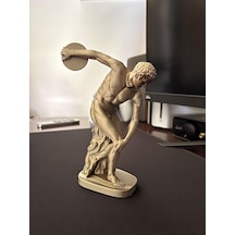 Tr 14 Cm Antik Yunan Heykeli Hediyelik Ev Salon Bronz Renk Diğer