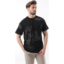 Madmext Siyah Baskılı Erkek T-shirt E7115 Siyah Madmext Siyah Baskılı Erkek T-shirt E7115 Siyah