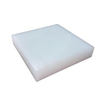 Kesim Takozu Pres Takozu 2x10x10 Beyaz 1 Adet Deri El Aleti, Deri Zımbalama Matı, Kauçuk Tahta, Sessiz Kauçuk Altlık