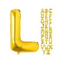 L Harf Gold Folyo Balon16 İnç 36 cm