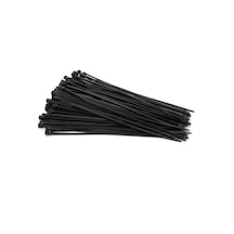 100 Adet 2.5mmx140mm Kablo Bağı Plastik Cırt Kelepçe Siyah Siyah