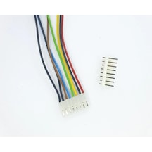 5,08mm 8 Pin Kablolu Konnektör Takım 10cm - 1,00mm - Çift Taraflı
