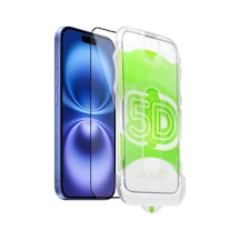 Nettech Apple İphone 16 Uyumlu Magic 5d Glas Full Cam Koruyucu - Siyah
