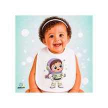 Toy Story Keten Bebek Mama Önlüğü Yumuşak - Emici - Yıkanabilir - Özel Tasarım P199 Çok Renkli