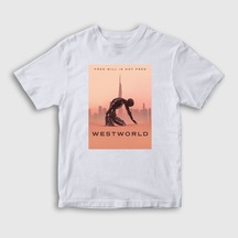 Presmono Unisex Çocuk Free Will Westworld T-Shirt