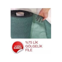 %75 Gölgelik File Gölgeleme Filesi Branda Bahçe Çit Örtü 6Mx40M