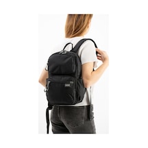 Vıatox Vs 6032 Unisex Suya Dayanıklı Paraşüt Kumaş 5 Bölmeli Laptop Bölmeli Seyahat Ve Okul Çantası Siyah