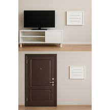 Ahşap Modem Saklama Kutusu Dekoratif Wifi Saklama Kutusu Demonte 35 X 40 Cm Sürgülü Kapak