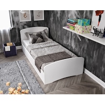 Soft Tek Kişilik Mdf Karyola Beyaz - 90 Cm X 190 Cm