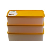 Hobby Life Alaska Nofrost Saklama Kabı 2 Litre 3'Lü Turuncu