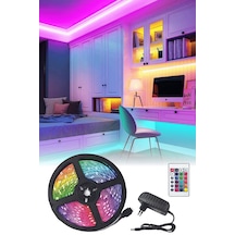 5v Rgb Led Şerit Işık 5m Usb Uzaktan Kumanda Smd 5050 Işıkları Led Şerit Arka İşık Tv Noel Dekor