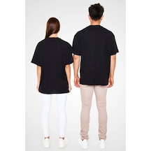 Startmore Adrift Ko Buta Bauhaus Baskılı Unisex Siyah Oversize Tişört Os55128 Siyah