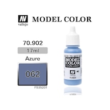17 Ml. 62 Azure-matt Model Color Serisi Maket Boyası, Vallejo 70902 Standart