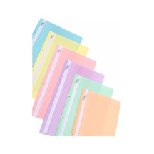 Pastel Renkler 6 Adet Telli Dosya Ultra Kaliteli