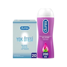 Durex Yok Ötesi XL İnce Prezervatif 20'li + Aloe Vera Kayganlaştırıcı Jel 200 ML