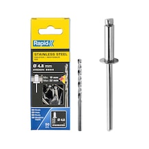 Rapid Perçin 4.8x25 Mm Paslanmaz Matkap Ucu