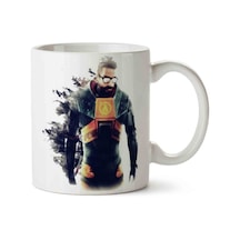 Gordon Freeman Porselen Kupa Bardak Beyaz