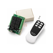 6 Kanal 433 Mhz Kablosuz Rf Alıcılı Röle Kartı Dc 12v Kutulu Kumandalı