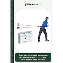 Özel Seri Scx-1280 Antreman Güç Lastiği Çift Ellisc-10791 Spor Aleti Beden Hazırlık Çok Renkli