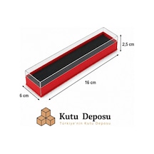 6x16x2,5 Cm Asetat Kapaklı Tespih Ve Takı Kutusu-kırmızı Demonte 50 Adet