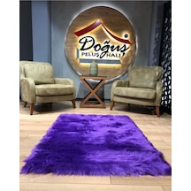 Doğuş Peluş Halı A Post Düz Kesim Mor