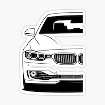F30 Araba Cam Sticker Yapıştırma 16Cm 2 Adet