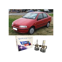 Fiat Punto Grande Led Xenon Uzun + Kısa Far Ampulü H4 Mono Yeni Seri Beyaz