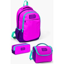 Coral High Kids Pembe Mor 3 Lü Okul Çanta Seti Set0114401 Çok Renkli