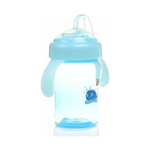 Baby Plus Antikolik Akıtmaz Kulplu Pp Bebek Alıştırma Bardak 240 Mavi