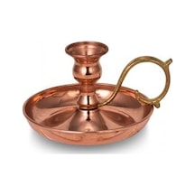 Turna Bakır Alem Mumluk Düz Kırmızı Turna2581-1