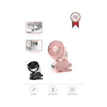 Torima F-14 Pembe Dijital Ekranlı Şarjlı Su Kapasiteli Mini Masa Fan Vantilatör