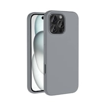 Apple Uyumlu iPhone 16 Pro Kılıf Kamera Çıkıntılı Yumuşak İçi Kadife Lansman Dokulu Silikon Kapak Kivi
