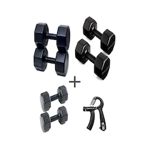 Ps Spor 3 Çift Dambıl Set 2 Kg + 4 Kg +6 Kg + Ayarlanabilir Sayaçlı El Yayı