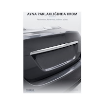 Mercedes-benz Vito W447 2014 Ve Sonrası Uyumlu Krom Bagaj Çıtası Paslanmaz Çelik Uzun Model