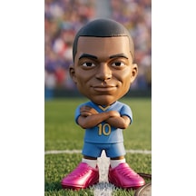 Kylian Mbappe 15 Cm Futbolcu Figürü - Özel Tasarım Dekoratif Masa Üstü Biblo Oyuncak