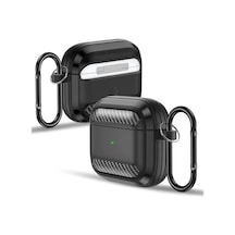 Lexroo Airpods 3. Nesil İle Uyumlu Silikon Kılıf Fiber Karbon Görünüm Premium Airpods Kılıfı Çok Renkli