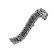 Ariatech Galaxy Uyumlu Watch 42mm 20mm Mat Seramik Metal Kordon-siyah
